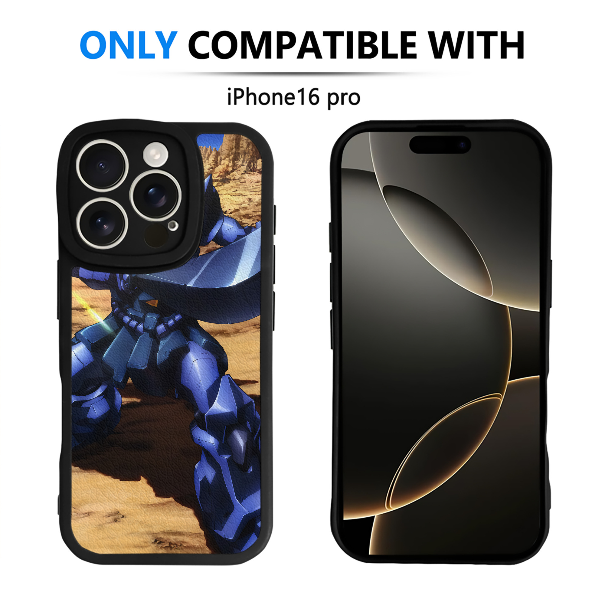（画像用） 機動戦士ガンダム Mobile Suit Gundam 【iPhone 16シリーズ対応】シリコンスマホケース（レザー調） 材質：シリコン